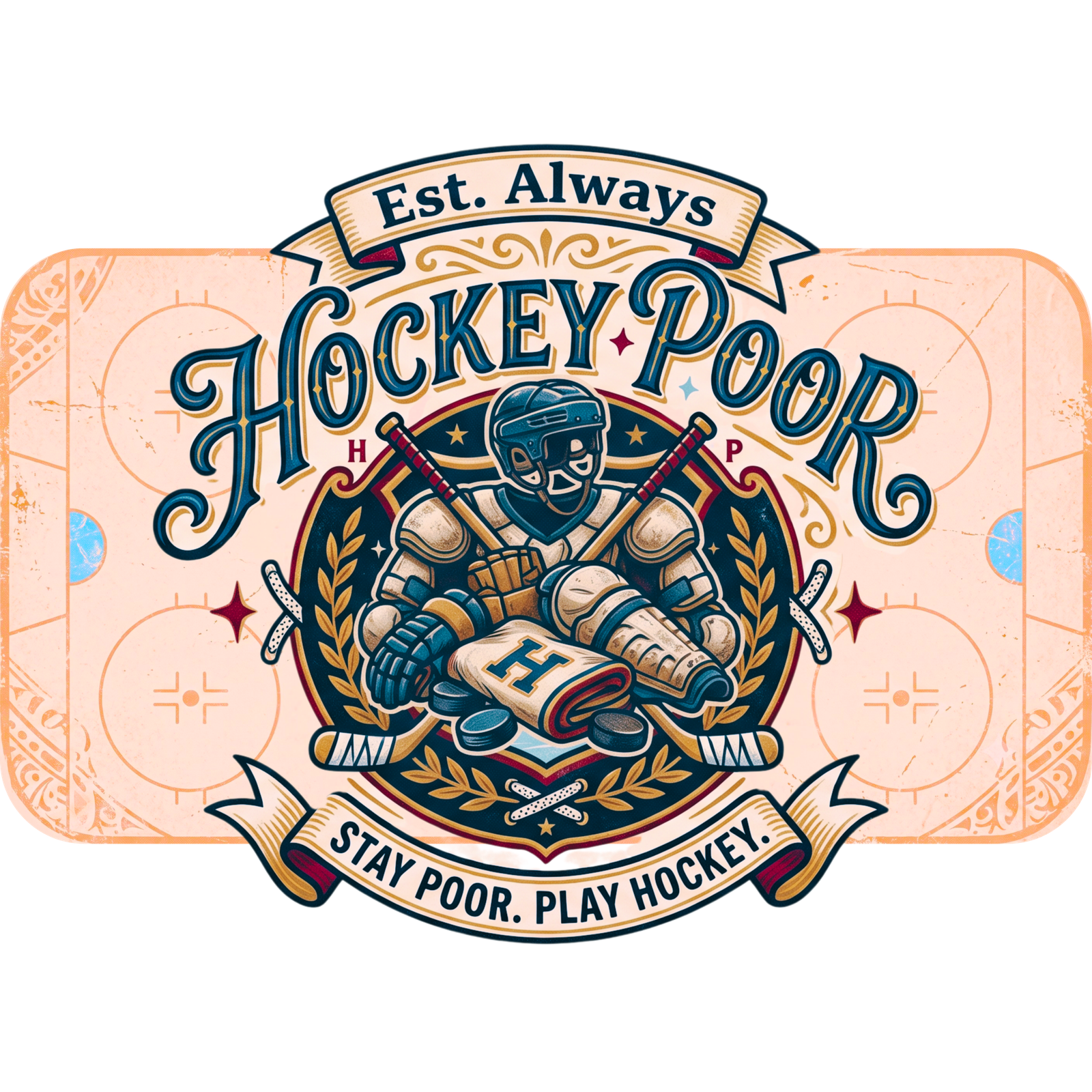 Hockey Poor Fancy | Drinkware - Image 2