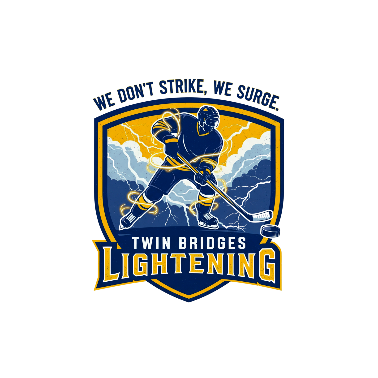 Twin Bridges Lightning - We Don't Strike, We Surge | Drinkware